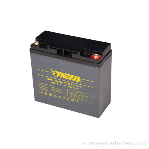 12V 18AH chu kỳ sâu agm acd-axít pin